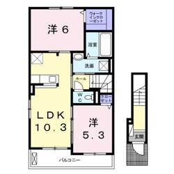 コンフォートカーサⅠの物件間取画像